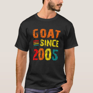 T-shirt 17e anniversaire 17 ans chèvre depuis 2005