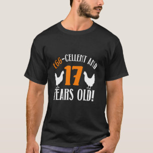 T-shirt 17e anniversaire 17 ans éleveuse de poulets poule