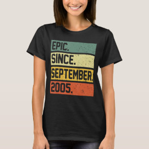 T-shirt 17e anniversaire 17 ans épopée depuis le 2 septemb