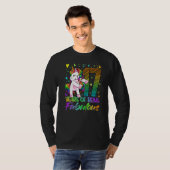 T-shirt 17e anniversaire 17 ans fille Flossing Unicorn P (Devant entier)
