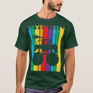 T-shirt 17e anniversaire Cadeau Sevenn Monster Camion 17 a