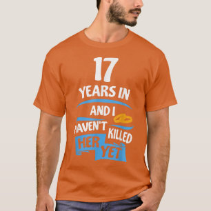 T-shirt 17e anniversaire de Mariage Cadeau pour mari 17 an