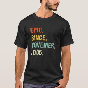 T-shirt 17e anniversaire Epic depuis novembre 2005 17 ans