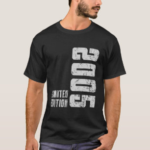 T-shirt 17e anniversaire garçon fille né 2005 17 ans