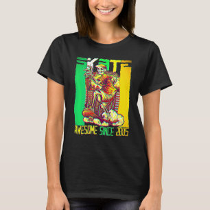 T-shirt 17e anniversaire skateboard Skateur Incroyable de