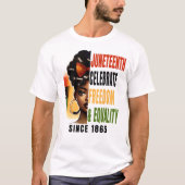 T-shirt 17ème Liberté et Égalité - Afro-Américain (Devant)