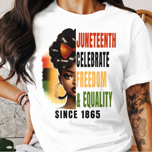 T-shirt 17ème Liberté et Égalité - Afro-Américain