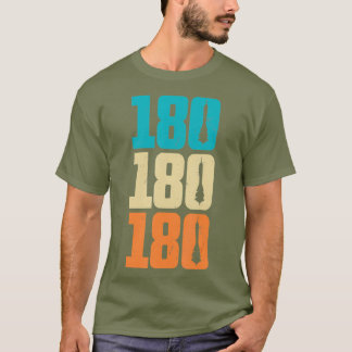 T-shirt 180 fléchettes rétro cadeau pour Dartist