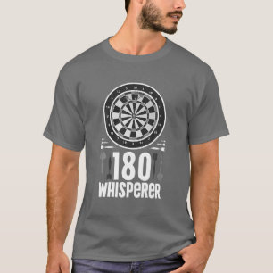 T-shirt 180 fléchettes Whisperer Drôle Dart Lecteur Dartbo