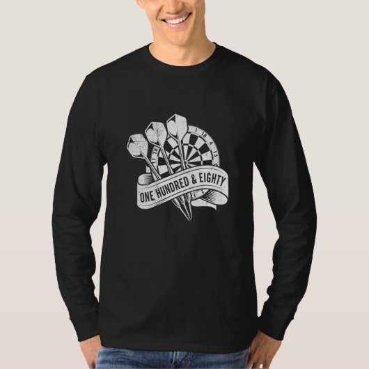 T-shirt 180 in Dart 180 dartboard Darts Flight 180 darts P (Devant)