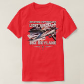 T-shirt 182 Avion utilitaire léger Skylane (Design devant)