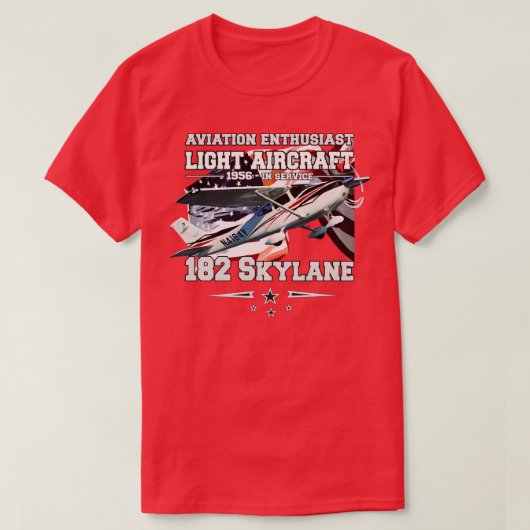 T-shirt 182 Avion utilitaire léger Skylane (Design devant)