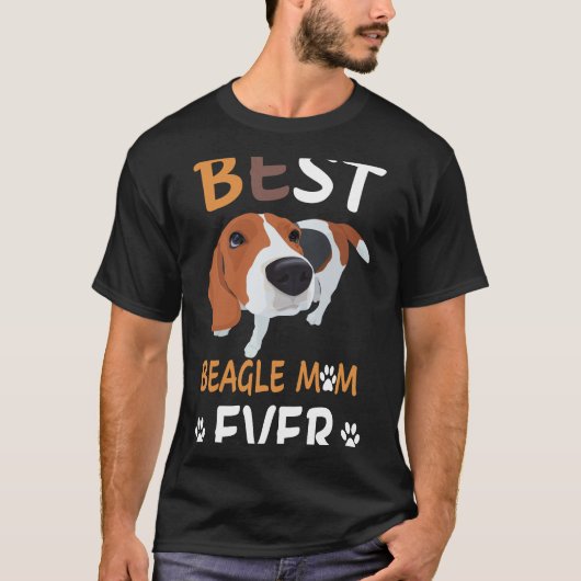 T-shirt 182 Meilleur Beagle Maman Jamais (Devant)