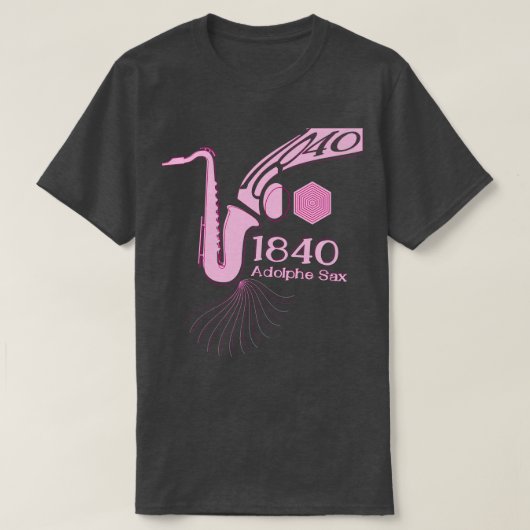 T-shirt 1840 La naissance de la musique saxophone (Design devant)