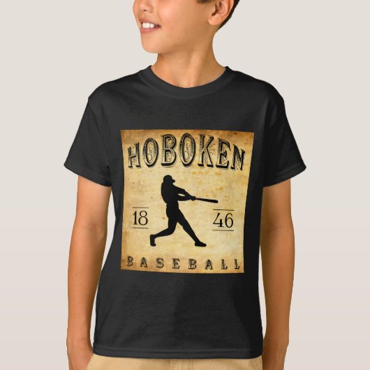 T-shirt 1846 Hoboken New Jersey Baseball (Devant)