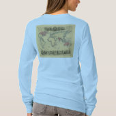T-shirt 1850's Map of British Empire Throughout the World (Dos)