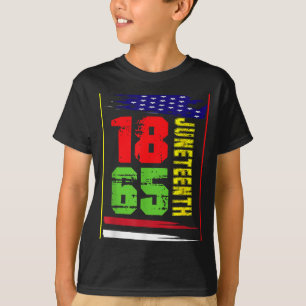 T-shirt 1865 hommes africains femmes drôle journée junetee