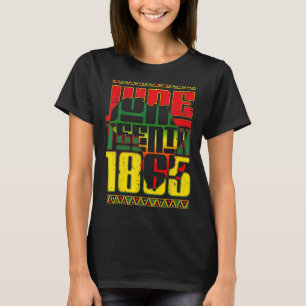 T-shirt 1865 La liberté afro-américaine Noire son