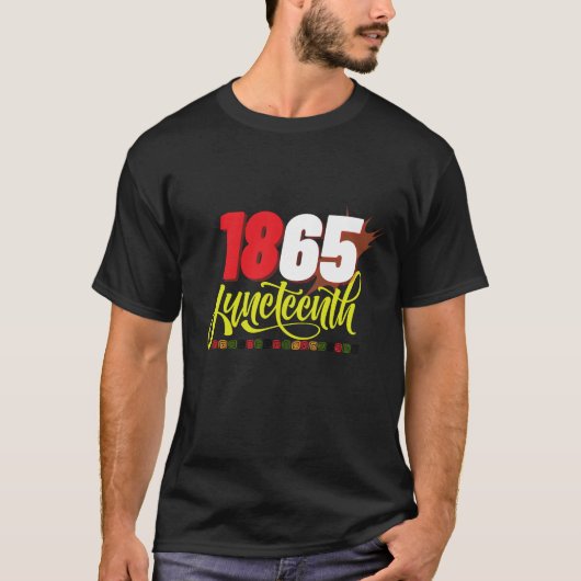 T-shirt 1865, mois de la liberté noire (Devant)