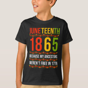 T-shirt 1865 parce que mes ancêtres n'étaient pas libres