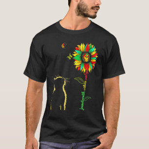 T-shirt 1865 Vibes seulement Sunflower Black Freedom