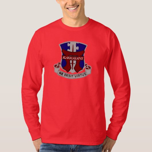 T-shirt 187TH CHEMISE de DOUILLE de l'INFANTERIE RAKKASANS (Devant)
