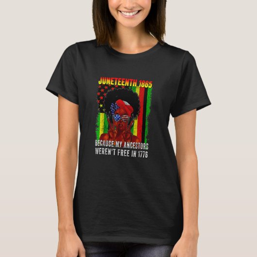 T-shirt 1895 Parce que Mes ancêtres n'étaient pas libres e (Devant)