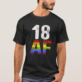 T-shirt 18 AF 18E Anniversaire 2003 Un Anniversaire LGBT T