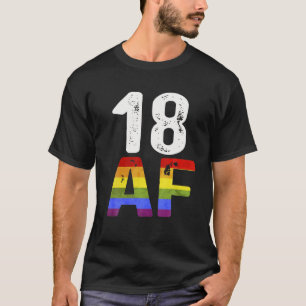 T-shirt 18 AF 18E Anniversaire 2003 Un Anniversaire LGBT T