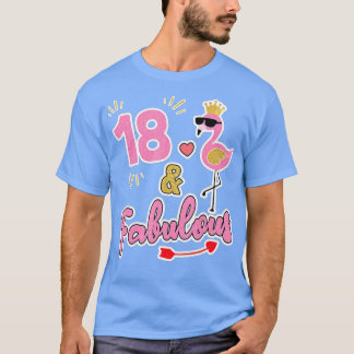 T-shirt 18 and fabulous - 18 ans de poison vieux - 18 th B