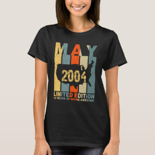 T-shirt 18 Anniversaire Mai 2004 18 Ans D'Être Impressionn