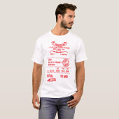 T-shirt 18 ans addition note resto restaur facture anniver (Devant entier)