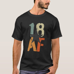 T-shirt 18 Ans AF 18E Anniversaire Vintag Rétro