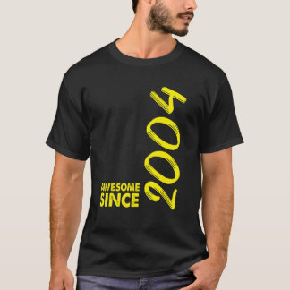 T-shirt 18 ans Awesome depuis 2004 18e anniversaire