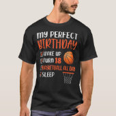 T-shirt 18 ans Basketball Anniversaire 18e Boy Bda (Devant)