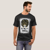 T-shirt 18 Ans Leopard Melanin Fille C'Est Mon Anniversair (Devant entier)