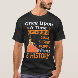 T-shirt 18 Il était une fois j'ai ramassé un berger allema