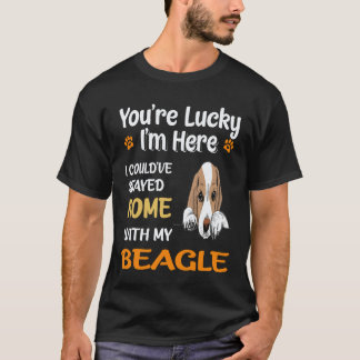 T-shirt 18 J'ai Reste Chez Moi Avec Mon Beagle