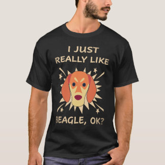T-shirt 18 J'aime vraiment beaucoup les Beagle