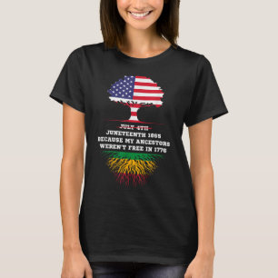 T-shirt 18 juin 1865 Journée de la liberté Mes ancêtres ne