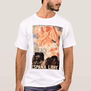 T-shirt 18 JULIO ESPANA LIBRE Propagande de la guerre civi