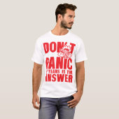 T-shirt 18 years dont panic anniversaire is the answer (Devant entier)