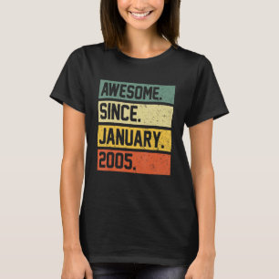 T-shirt 18e anniversaire 18 ans stupéfiant depuis le 2 jan