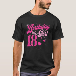 T-shirt 18e anniversaire fille Couronne 18 ans Anniversair