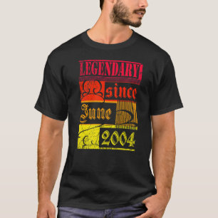 T-shirt 18e anniversaire légendaire depuis juin 2004 Vinta