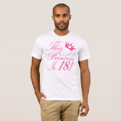 T-shirt 18e anniversaire Princesse (Devant entier)
