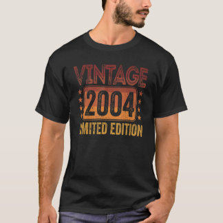 T-shirt 18e anniversaire Vintage 2004 18 ans
