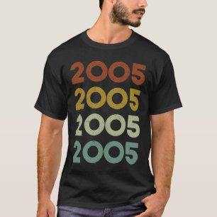 T-shirt 18e anniversaire Vintage 2005