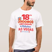 T-shirt 18e Wedding Anniversary (Devant)