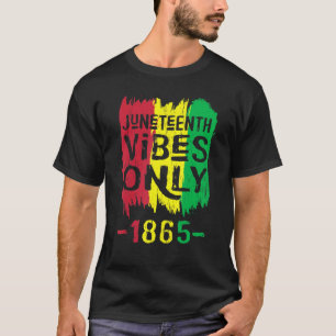 T-shirt 18ème Vibes Seulement 1865 Femmes Noires Hommes En